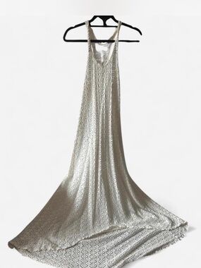 Free People Beach Cream Lace Maxi Slip Dress
